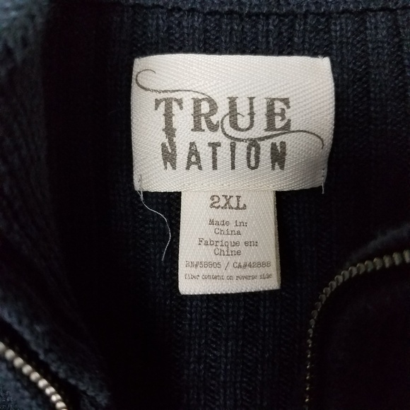 True Nation Pullover Mens Sweater,  size 2XL. - Picture 4 of 7
